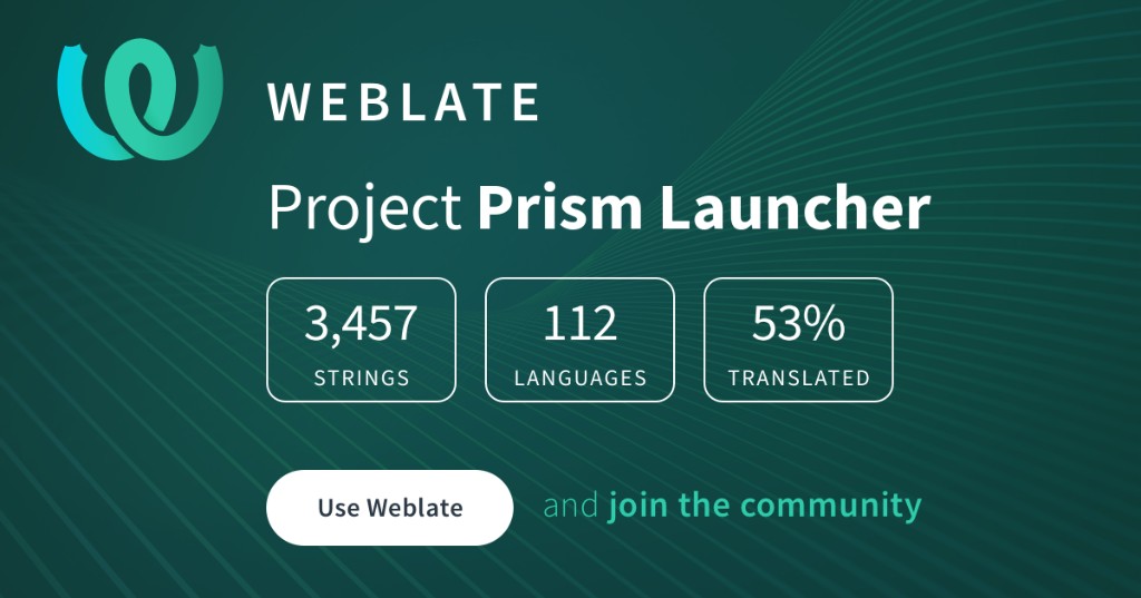 Weblate — Project Prism Launcher translation status